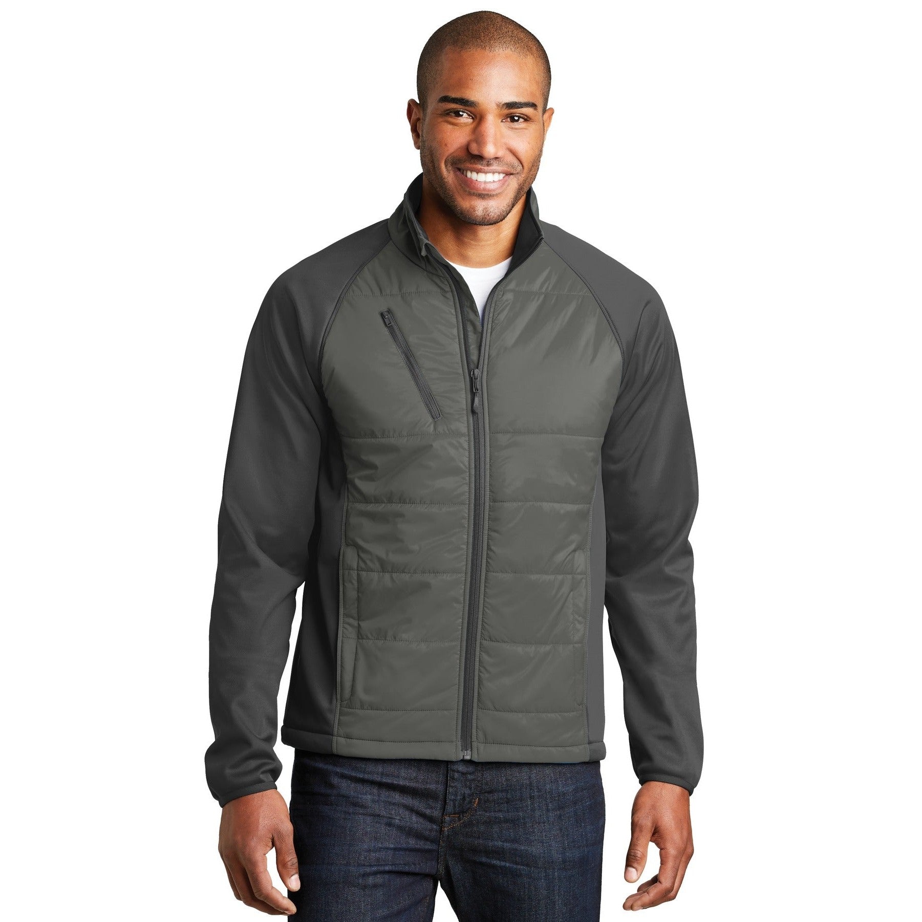 Port Authority-Port Authority® Hybrid Soft Shell Jacket. J787-MedTech-3